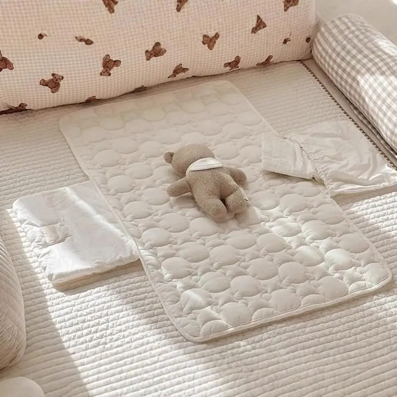 Alfombrilla compacta para pañales bebé D7YD, almohadilla orina reutilizable para bebés con absorbencia para recién nacidos