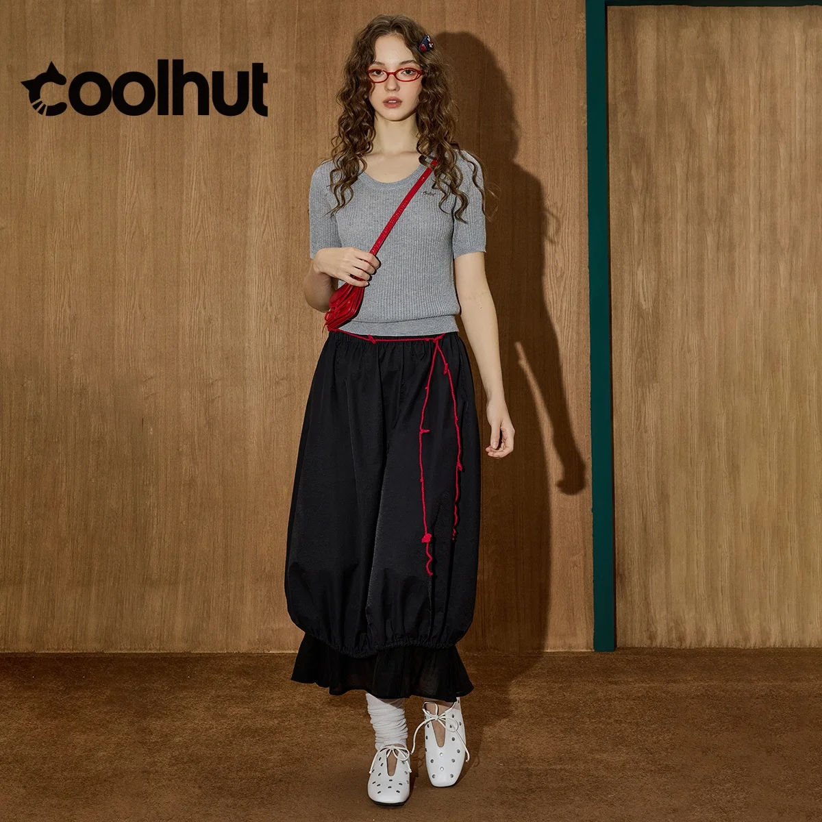 COOLHUT Prendas de punto para mujer 2025, jersey ajustado, blusa, suéter de punto de manga corta, Top elegante informal clásico de otoño de Color sólido