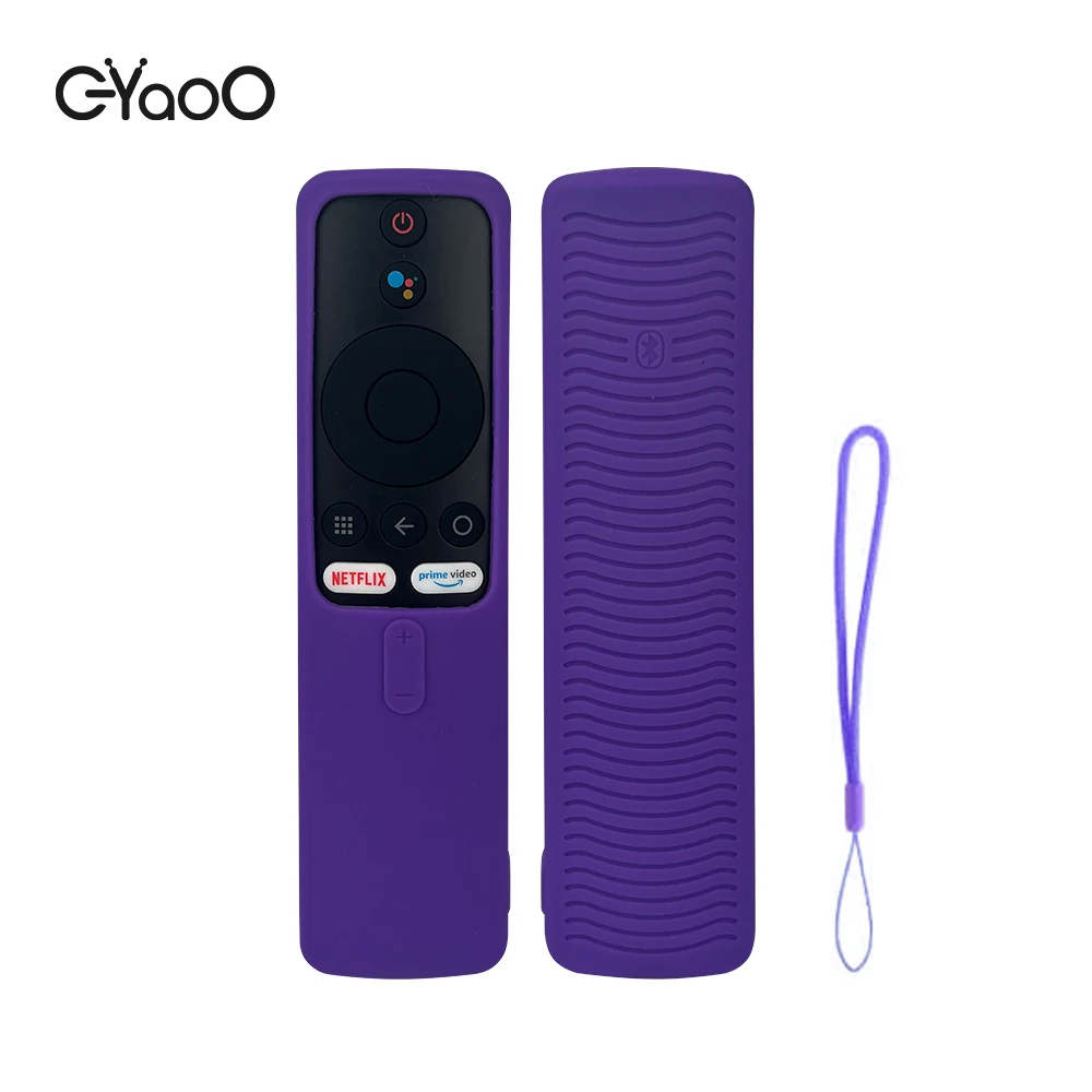 Silicone Remote Case Cover For Xiaomi MI TV Stick 4K/Mi Box s Shockproof Washable Skin-Friendly Dirt-Proof with Remote Loop