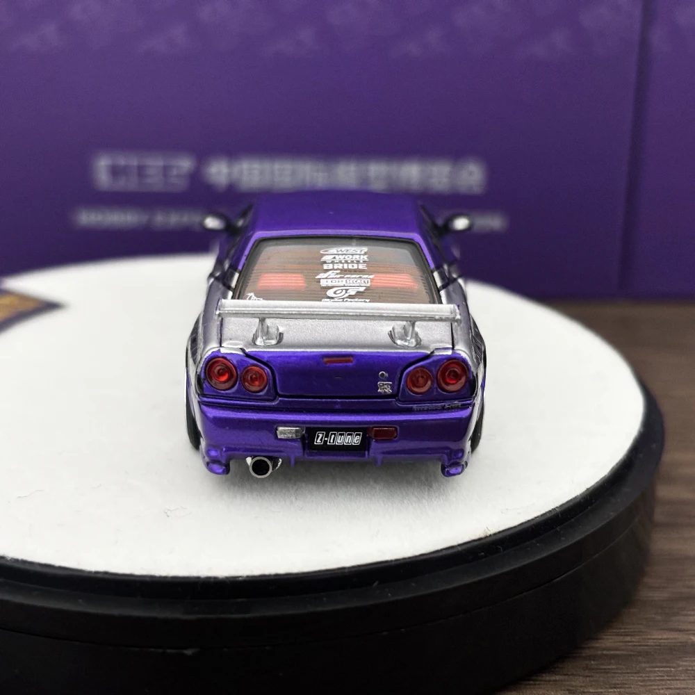 

PGM 1/64 R34 Purple Color Fully-Opened Diecast Model Car In 2025
