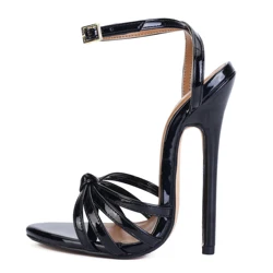 Exotic DancerQueen gladiator Roman Gothic 6 Inch high heels Sandals 14cm Open Toe Dress props shoes 39-48 Big Size crossdresser