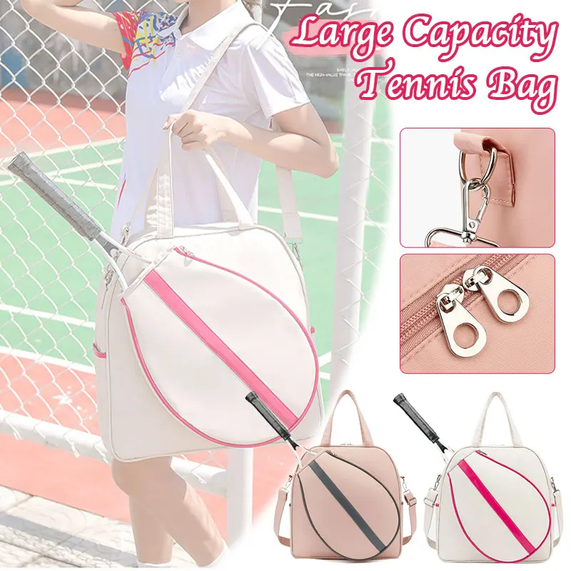 Badminton Tennis Racket Handbag Large Capacity One Shoulder Sports Fitness Bags Single Shoulder Crossbody Racket Bag