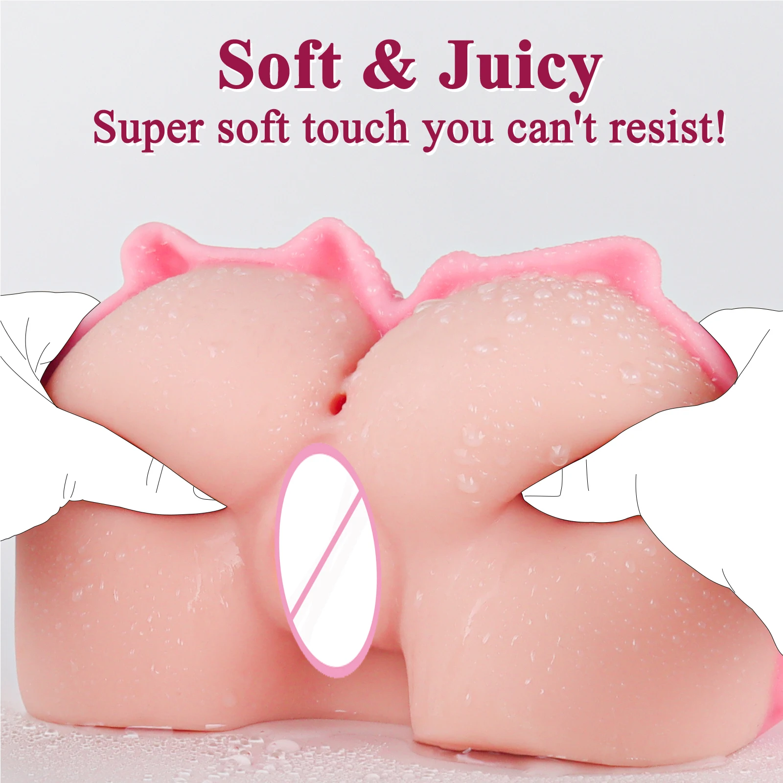3D พ็อกเก็ตหีเพศของเล่นชาย Masturbators ที่สมจริงผู้ใหญ่ของเล่น Sex ตุ๊กตา Stroker ช่องคลอด Anal Sex toy