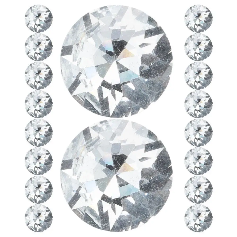 

30 Pcs Buckle Round Rhinestone Buttons Sofa Nails Furniture Nails Transparent Acrylic Furniture Supplies Wall Decor