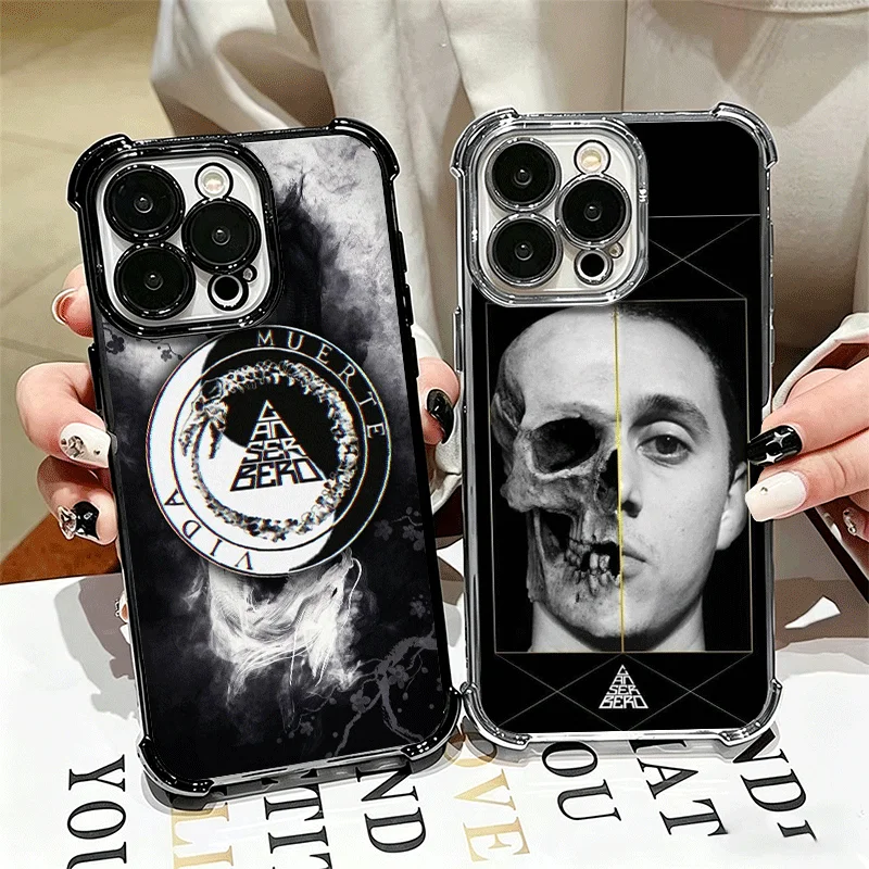 Funda Protectora Anti-Caídas Residente C-Canserbero para iPhone 16 17 Pro Max Air 17E 16E 14 15 Plus 12 13 11