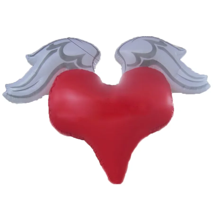 Flying Love Inflatable Red Heart with Wings, Valentines Decorations, Hot Sale