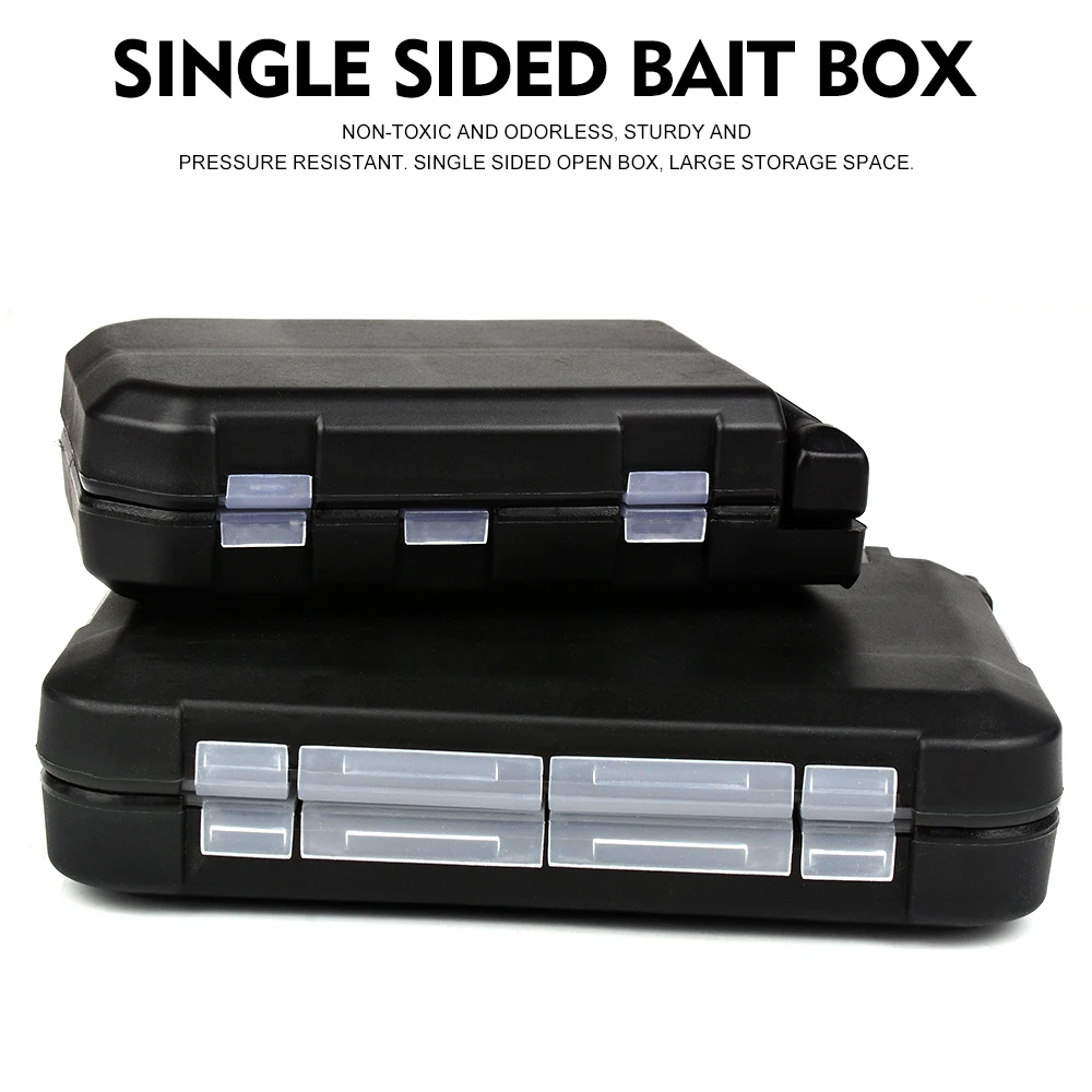 PROBEROS 1 Stück Kunststoff-Angelzubehör-Aufbewahrungsbox Tragbare Doppelseitige Köder- und Hakenorganizer Mini-Utility-Angelköderbox – Detail 1