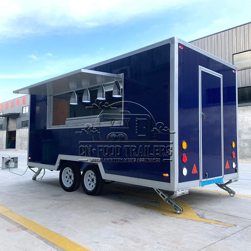 

Прицеп для еды CN, индивидуальный концессионный прицеп для еды для уличного торгового торга, пиццы, гамбургеров и хот-догов с полной кухней