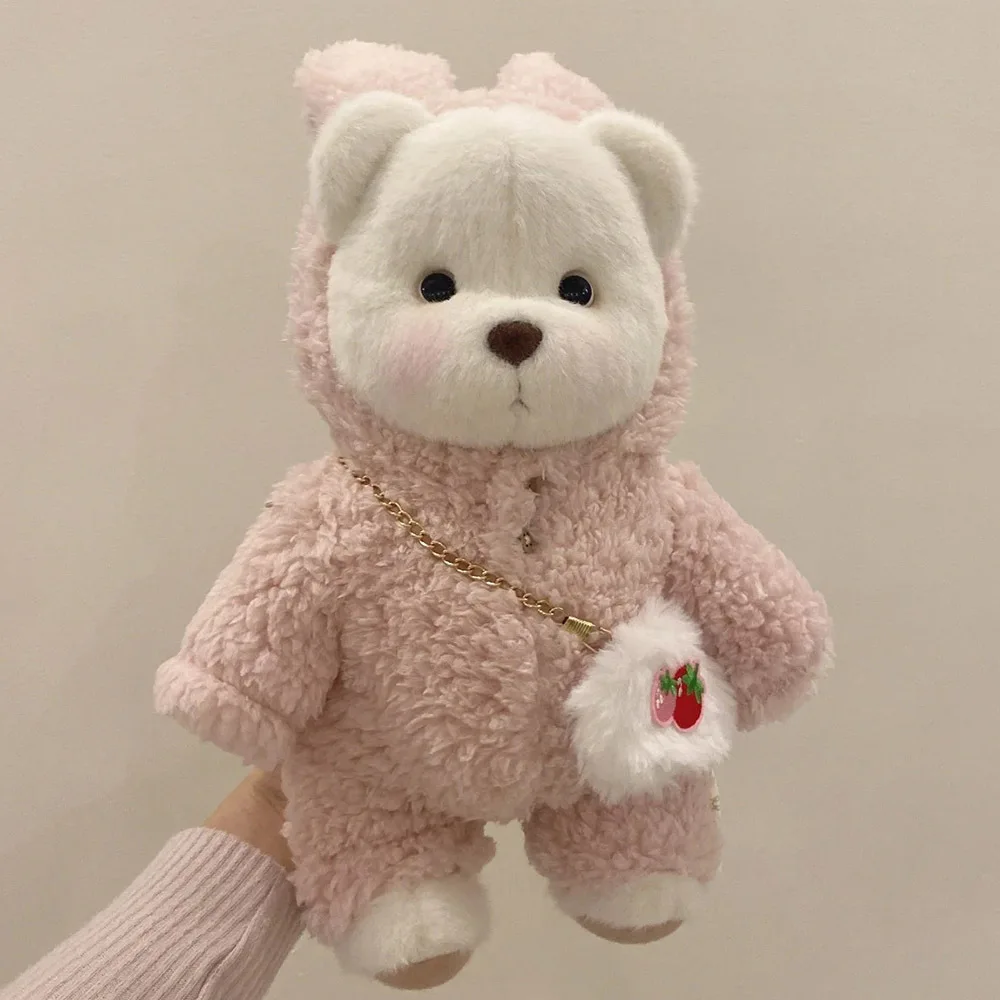 30 cm hoge kwaliteit handgemaakte Lena Joint Bear Only kleding cosplay verandering kleding meisje knuffel knuffelpop vriendin geschenken