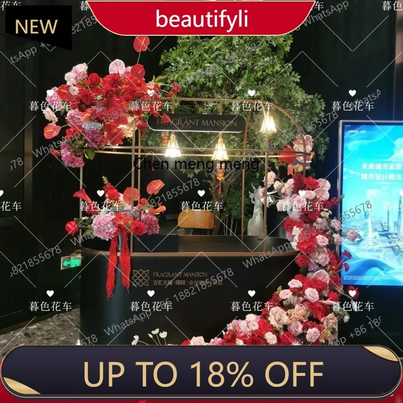 

P178 Stall trolley shopping mall display sales cart activity movable storage trolley