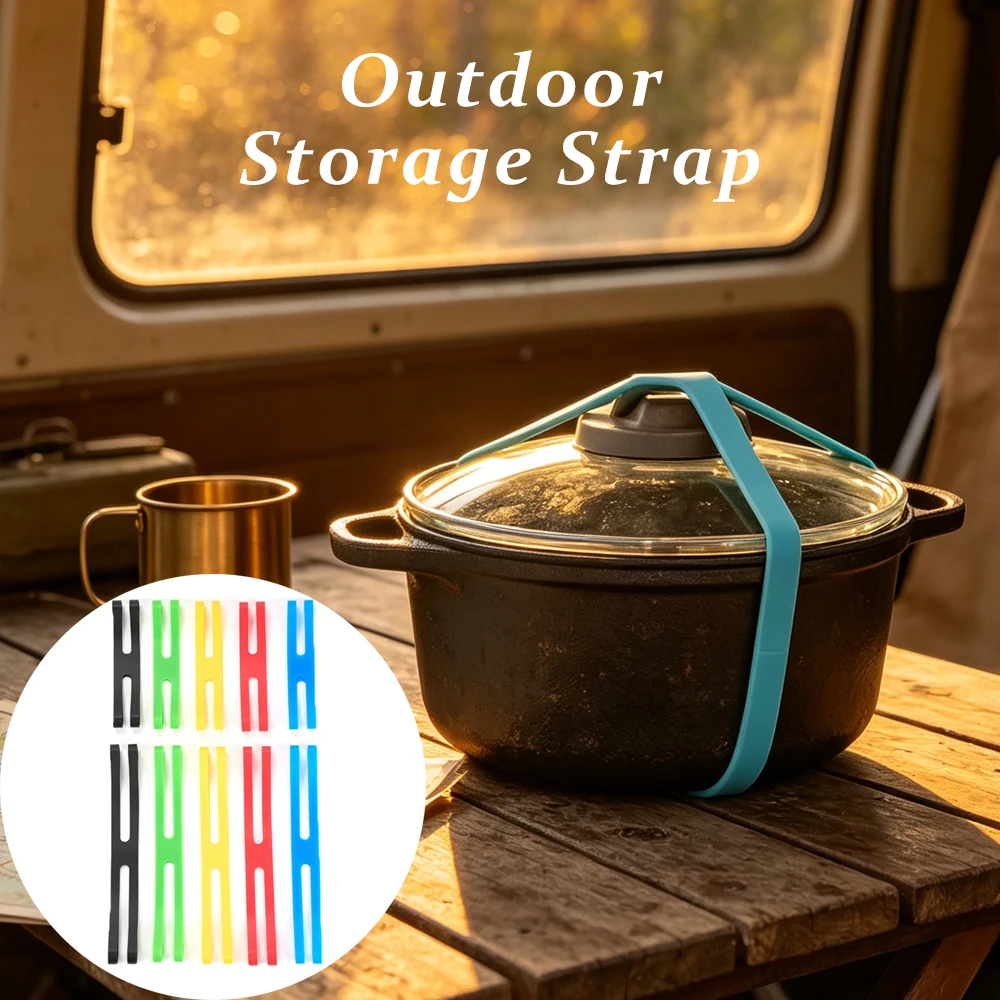 Silicone Rubber Bands 5/10Pcs H-Shaped Stretch Ties Durable Elastic for Lunch Boxes Dishes Gift Packaging Home Kitchen Daily Use