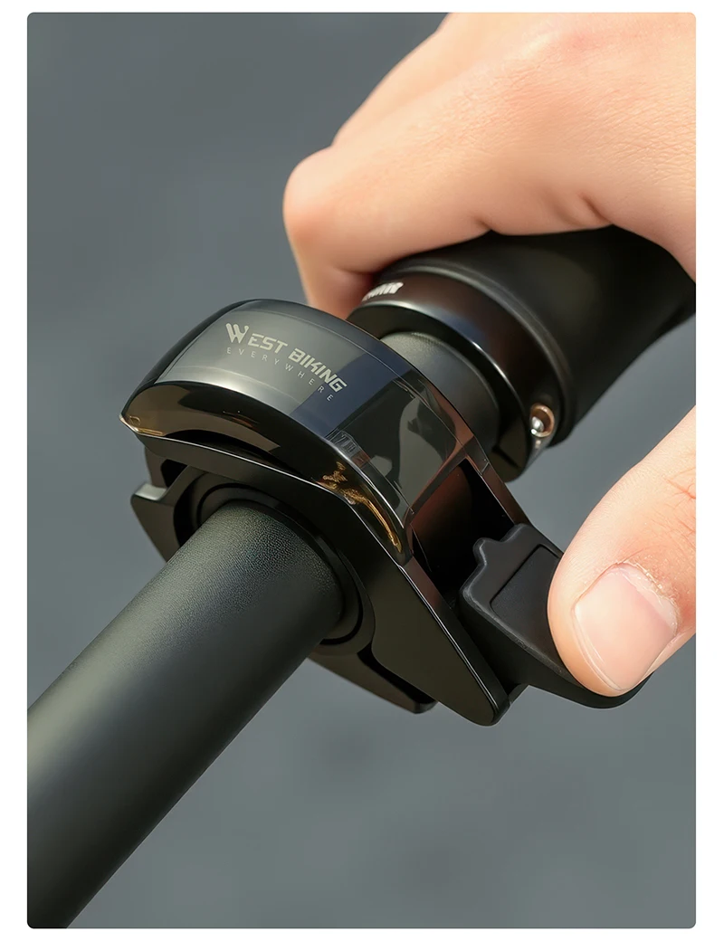 WEST BIKING Unsichtbare Fahrradklingel Niedliche Walform Klarer Klang Ästhetische Mini-Fahrradglocke Fahrradhorn MTB Rennrad Zubehör – Detail 11