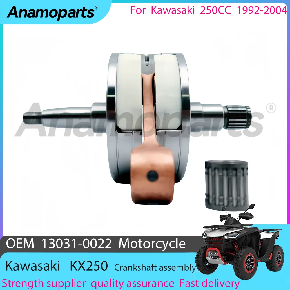 Motorcycle engine Crankshaft assembly parts For 1992-2004 Kawasaki KX250 KX 250 CC Replacement  13031-0022