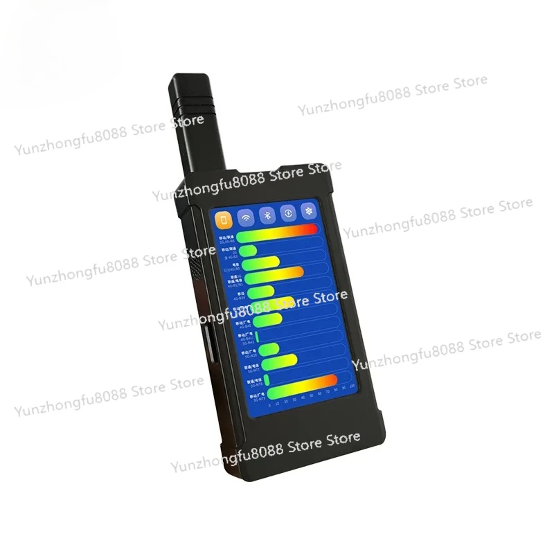 

1MHZ-6GHz Handheld wireless signal detector Detect Tag trackers GSM/GPRS/ EDGE/ 3G/4G/5G wireless cameras,wifi.GPS tracker +