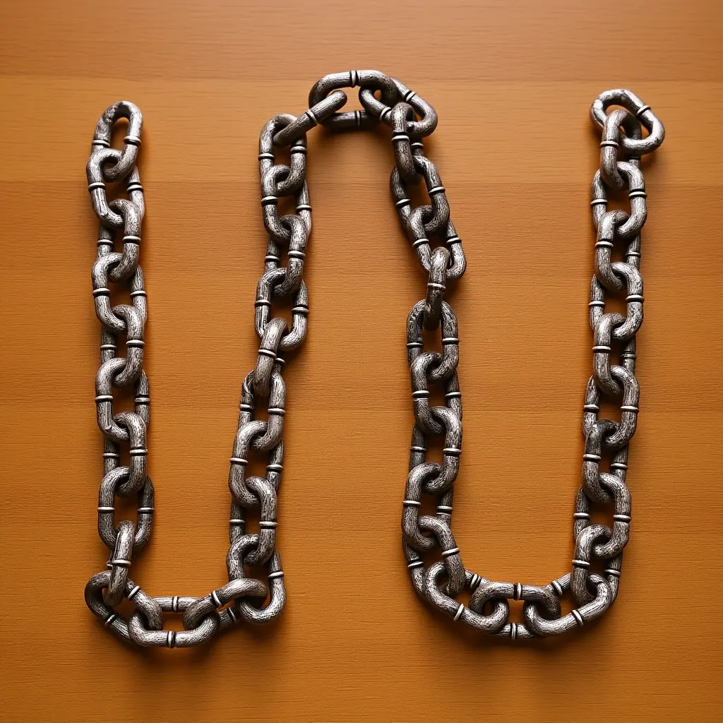 

2M Simulation Plastic Chain For Halloween, Lifelike Realistic Design, Durable Rustproof Decorative Barrier Chain, Party Haunted