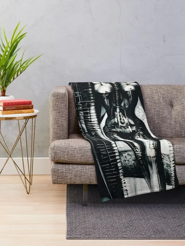 HR Giger Lilith Steampunk Throw Blanket Fashion Sofas For Sofa Thin Cute Quilt Blankets