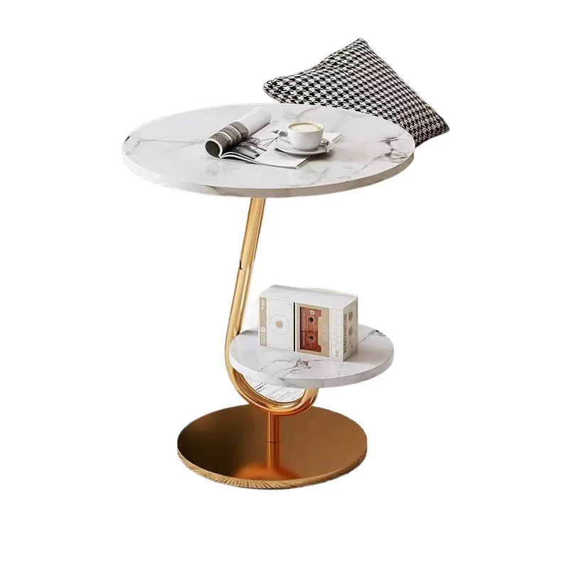 Mini small house side table | Simple iron frame living room coffee table | Sturdy and durable movable sofa side table