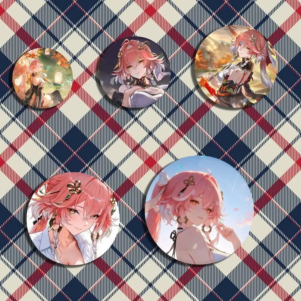 

Open world Game Wuthering Waves Changli Laser Badge Creative Pins Brooch for Decor Gifts Fans Collect Easter decorations