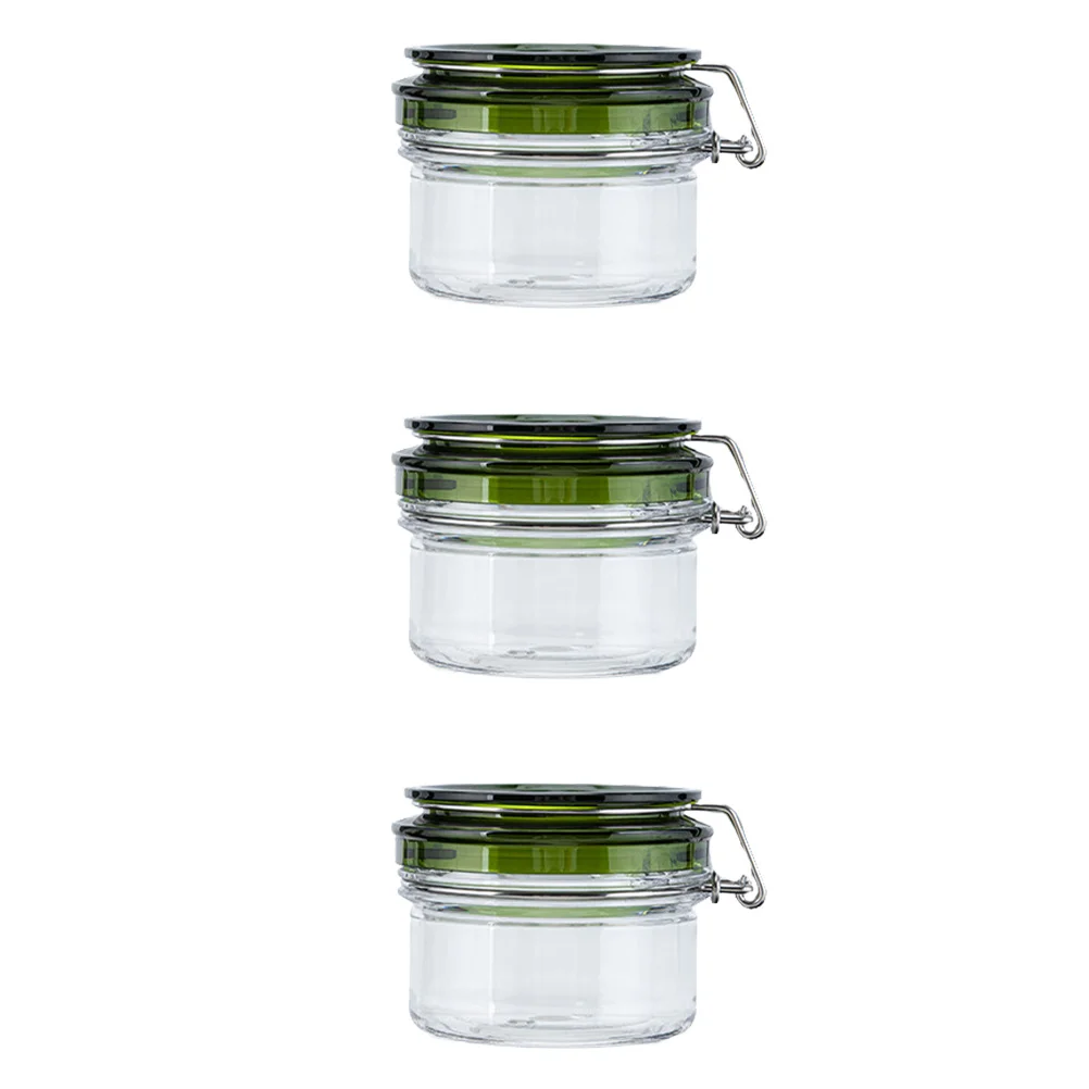 

3pcs Portable Empty Cream Sample Jars Dispenser Bottles For Travel Skincare Facial Cream Storage Refillable Lotion