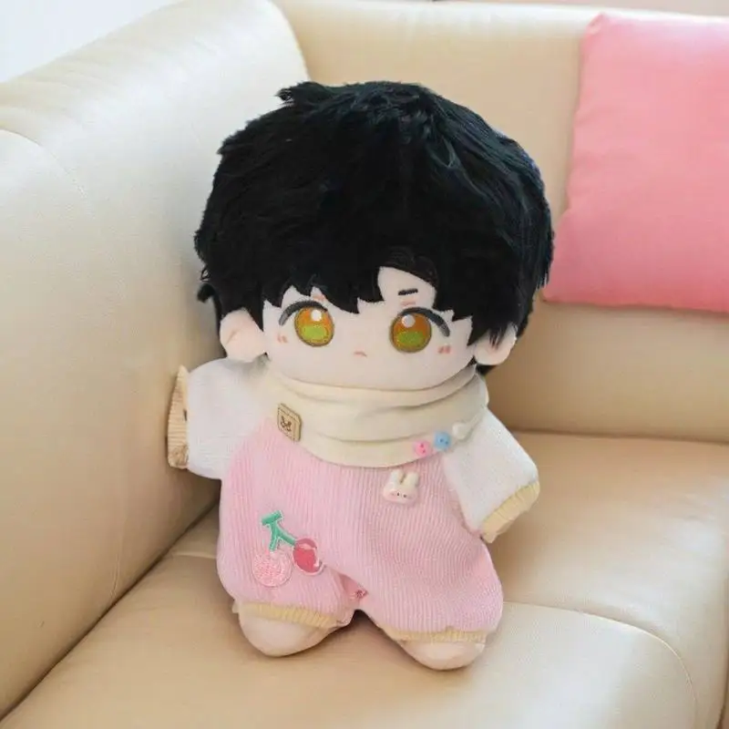 10cm 15cm 20cm Cotton Doll Clothes Pink And Blue Cherry Jumpsuit Series No Attribute Doll Replacement Outfit Very Cute