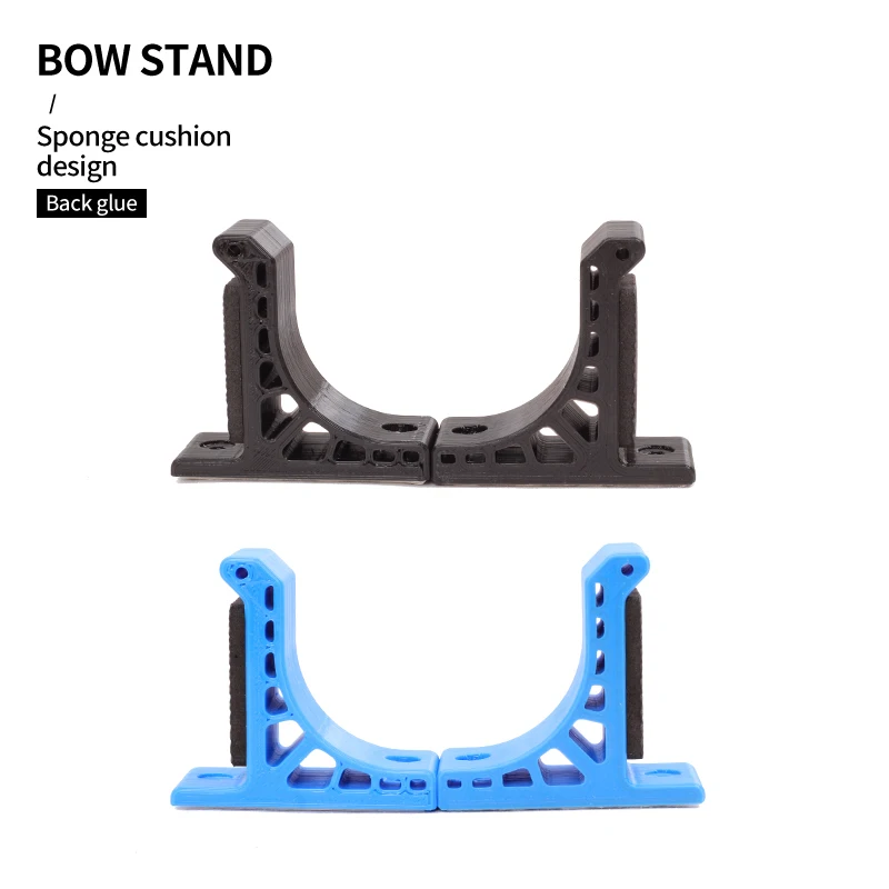 Archery Bow Stand Display Wall Mount Hunting Long Recurve Compound Bow and Arrow Rack Hanger Storage Holder Plastic Bracket