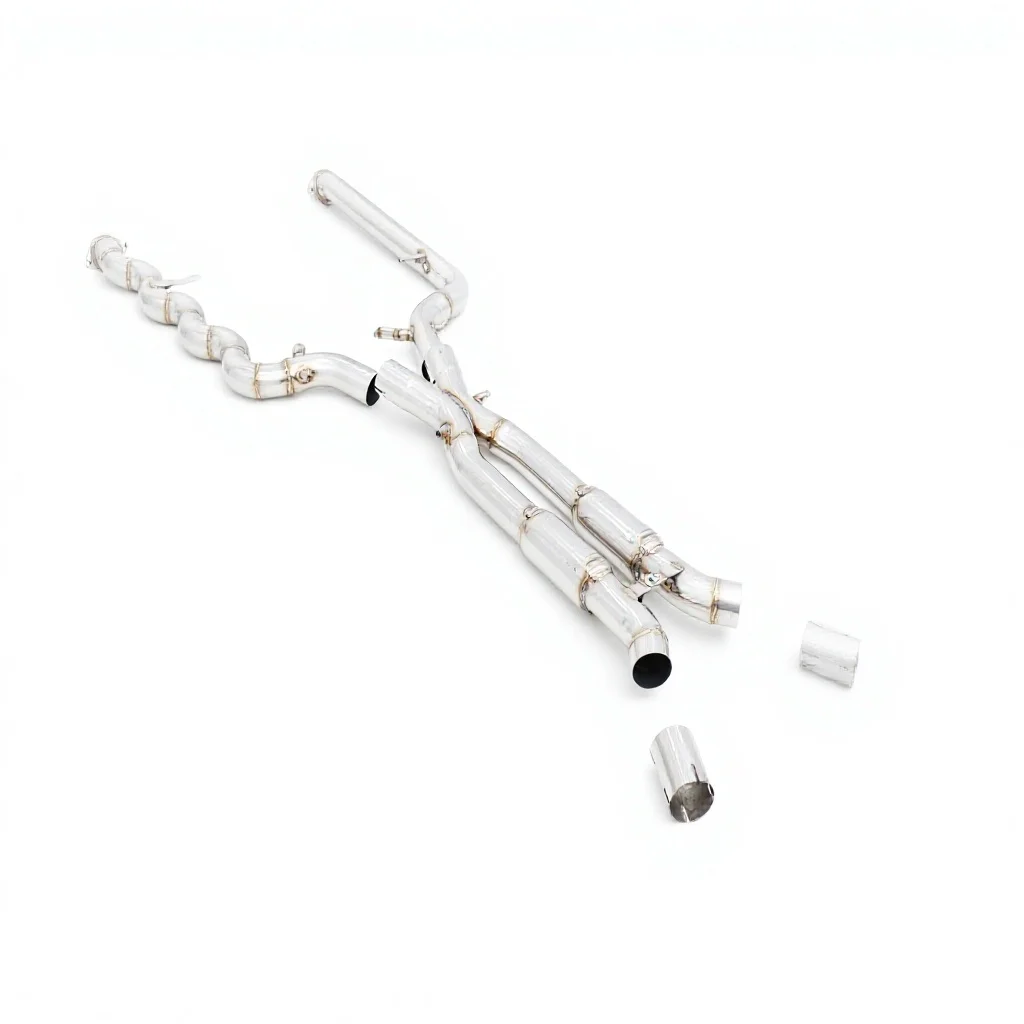 He Auto New Car Exhaust Pipes for M2 G87 3.0T 2023 Stainless Steel Equal Length Mid Pipe Performance System 1 Year Warranty
