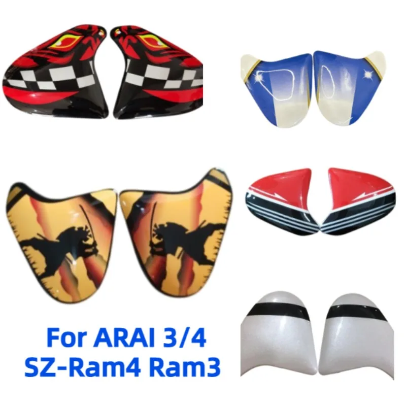 Helmet Accessories For ARAI 3/4 SZ-Ram4 Ram3 Fixed Base Inlet Trim Rainbow Headwear Hermonza Replacement Kit