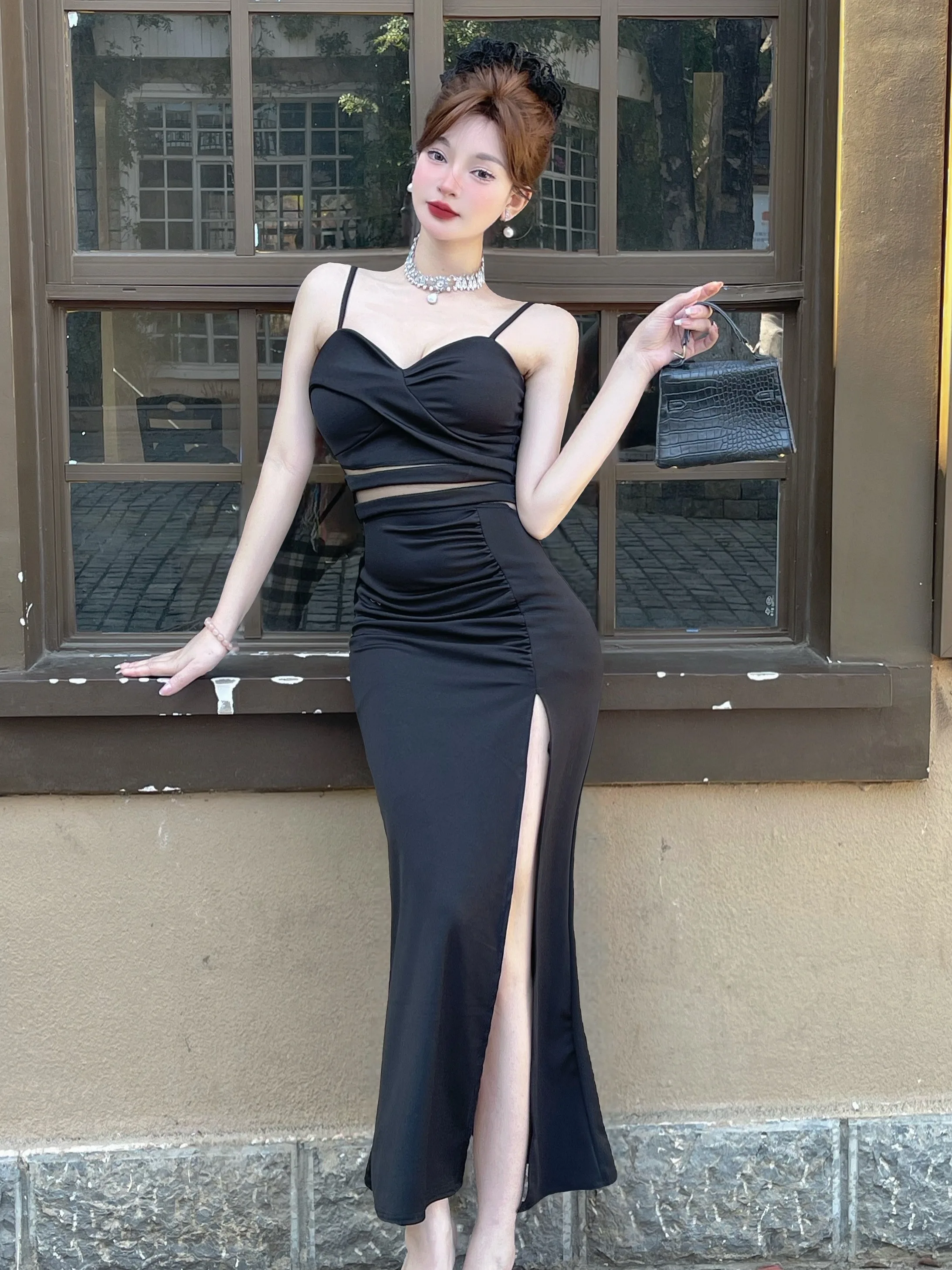 Low Cut Strap Dress Sexy Night - огляд і ціна Wrap Dress Work