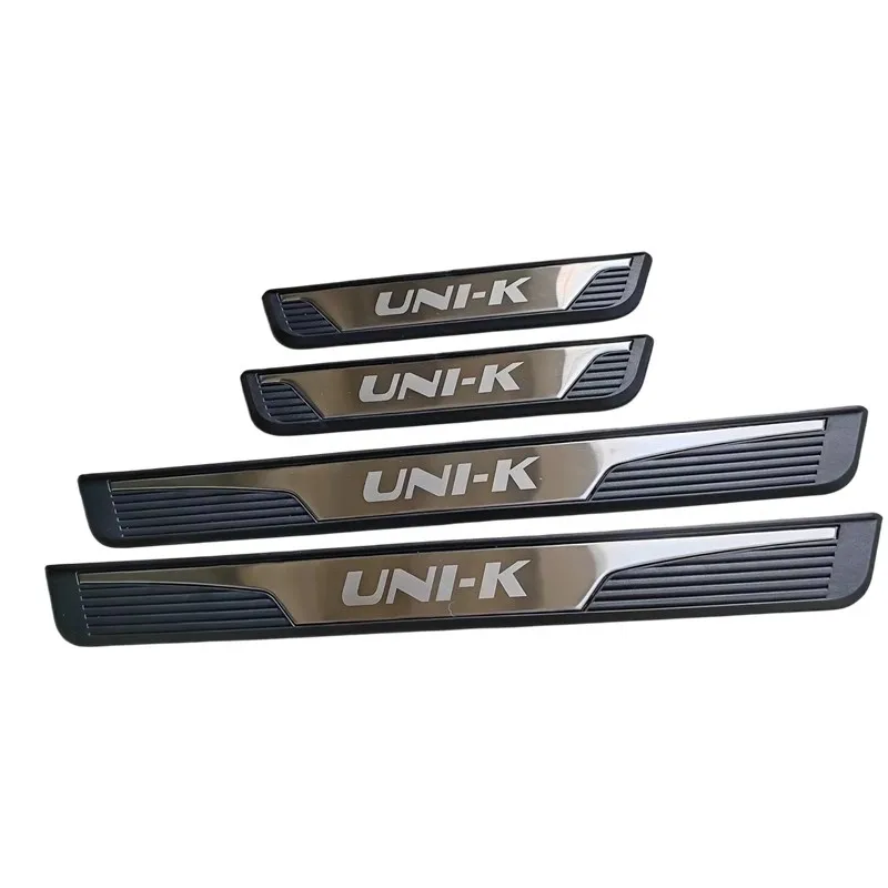 For Chang'an UNI-K Plastic Door Sill Strip Anti-scratch Pedal  Anti-Collision Car Accessories Beautiful Welcome Pedal