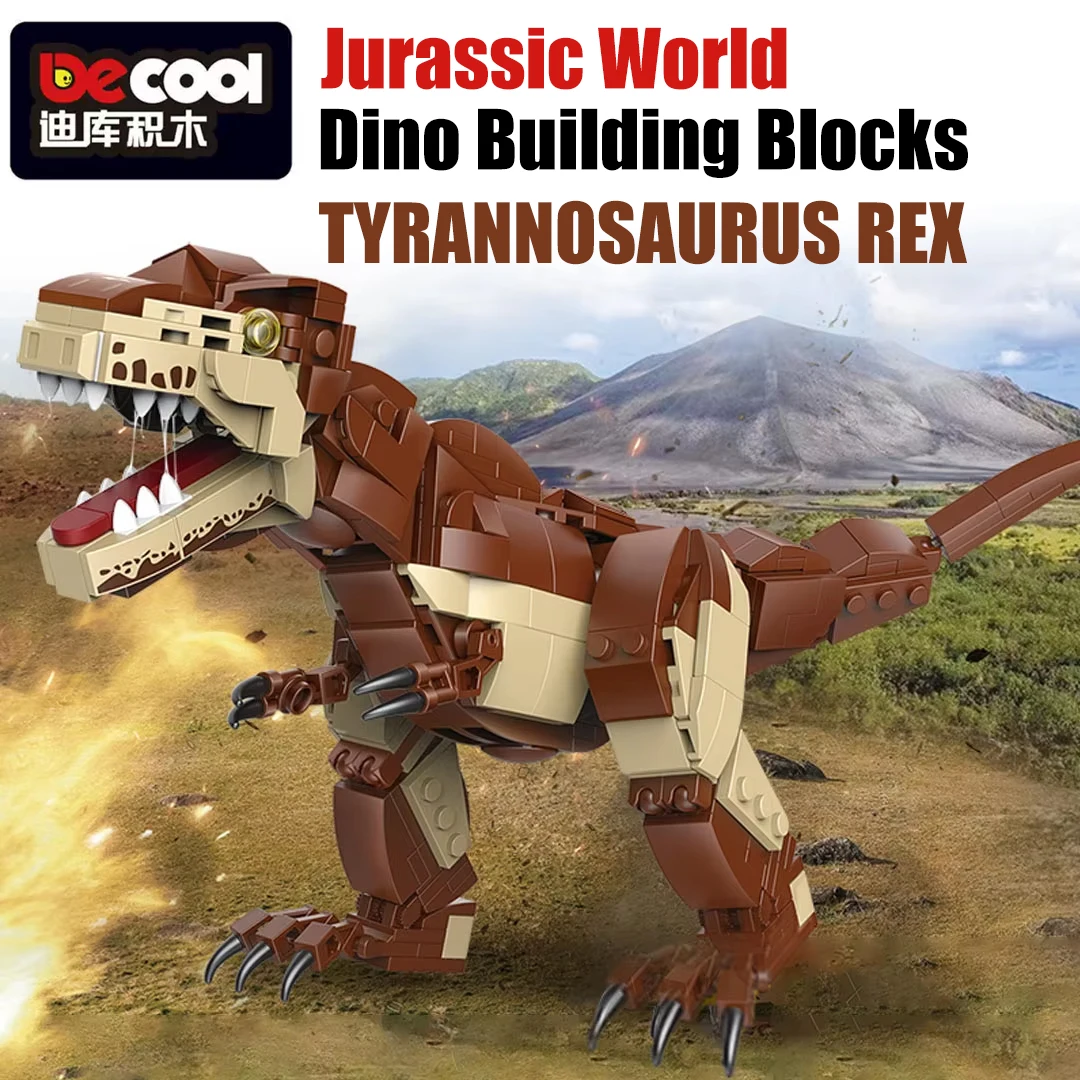 

415+Pcs Blokees Jurassic World Dino Building Blocks - Educational Construction Toy for Unisex Kids Gift