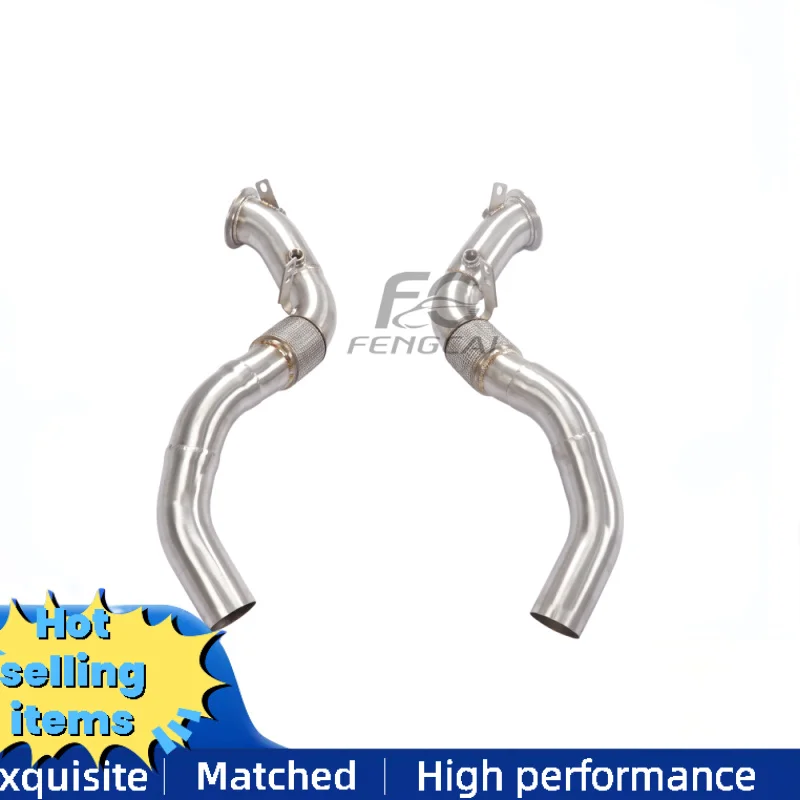 High Quality Stainless Steel Downpipe for BMW F85 X5M 4.4T Direct Exhaust Pipes Auto Parts Modification Upgrade