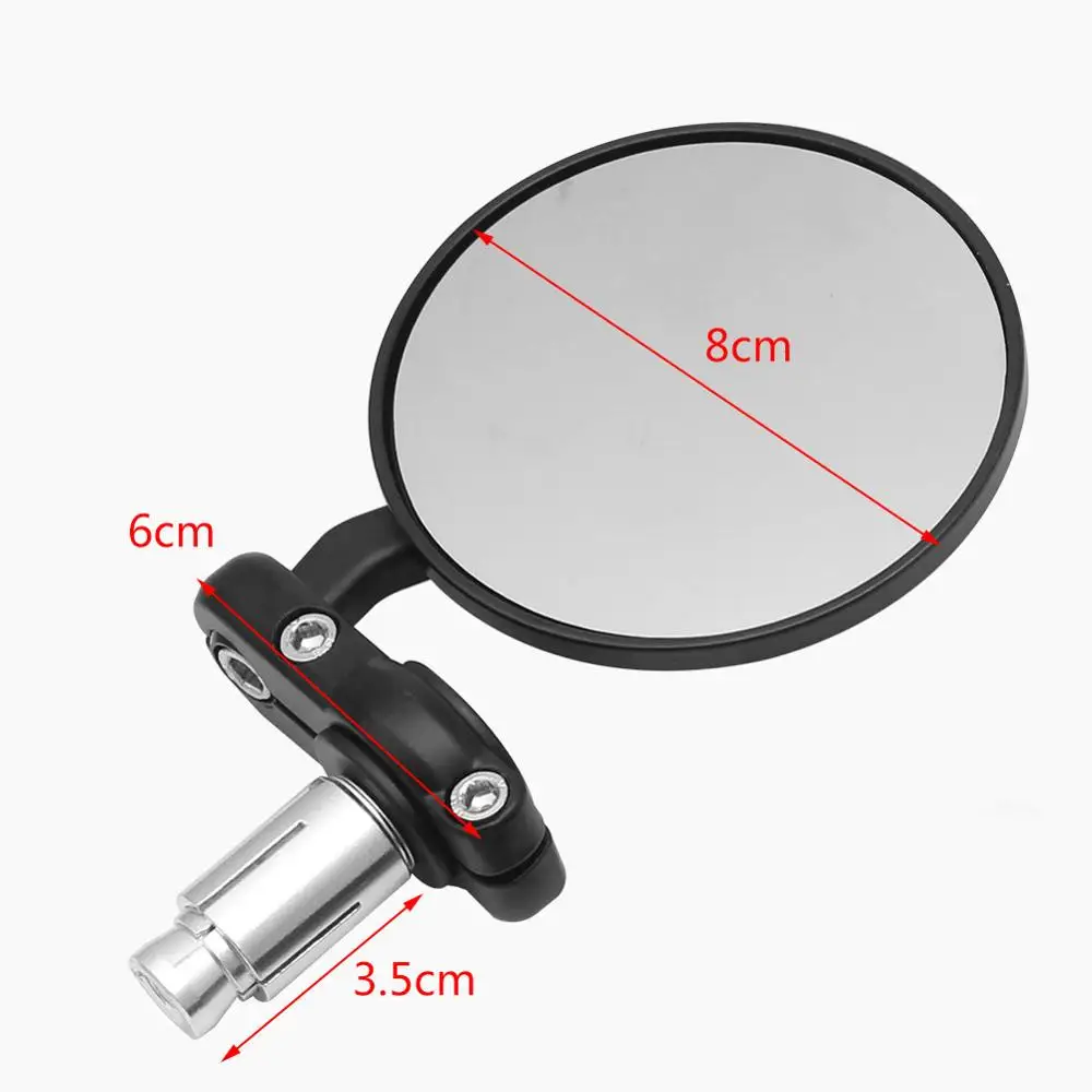 22mm Universal Motorcycle Mirror Aluminum Handle Bar End for HONDA Honda XADV 750 X-11 CB190R VT1100 GROM MSX125