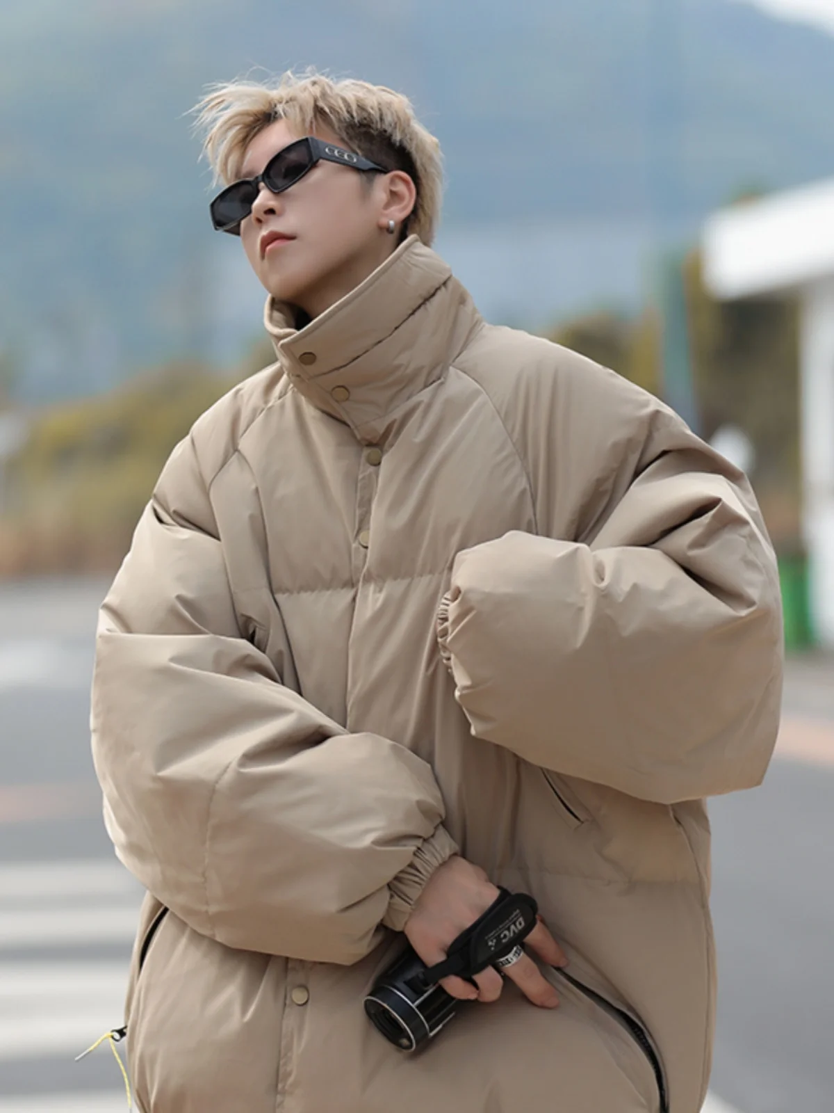 معطف شتوي رجالي كاجوال من القطن Jaet Bread معطف فضفاض مناسب للدفء ملابس قطنية أمريكية كلاسيكية ملابس خارجية