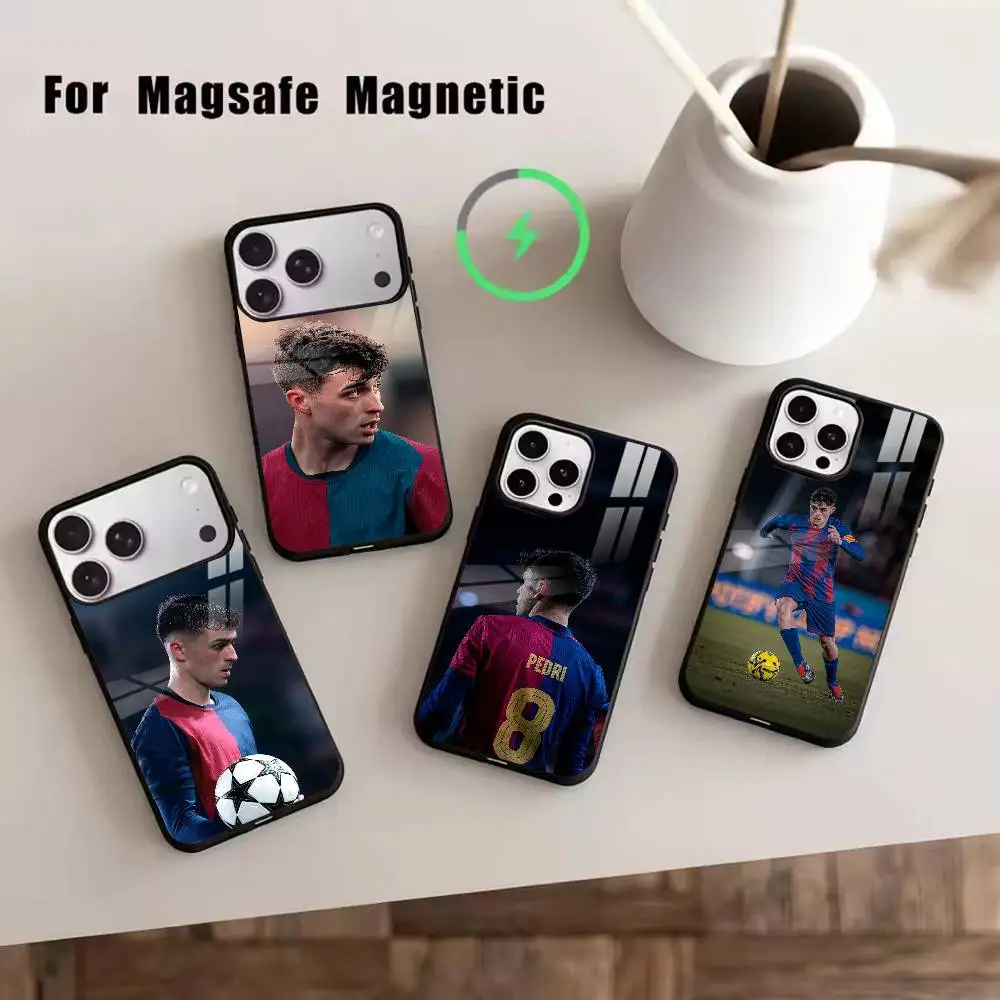 

Futbolista Pedri Phone Case For iPhone17,16,15,14,13,12,11 Plus,Pro Magnetic with Magsafe Wireless Charging