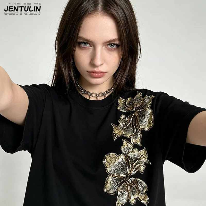 Harajuku Fashion 90s Retro Style Punk Decadent Style Y2k Clothing Oversized Men's Streetwear Short Sleeved T-shirt Unisex