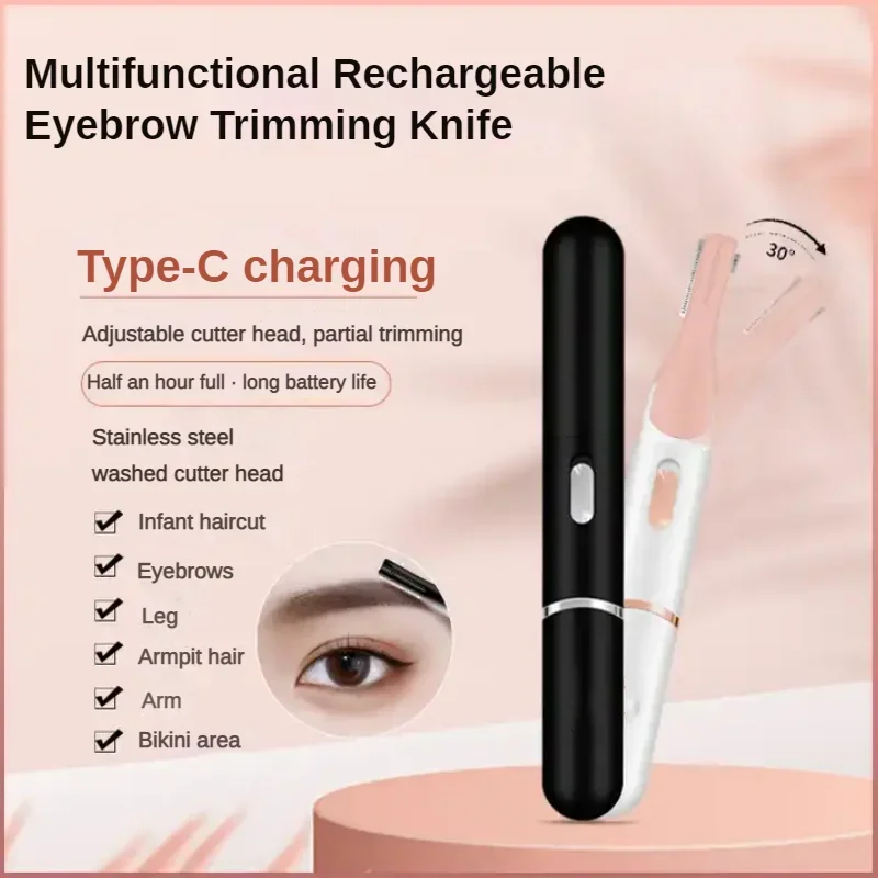 

Electric Eyebrow Trimmer Eyebrow Trimmer for Women Hair Trimmer Shaver Facial Hair Remover with Comb Suitable for Leg Arms Etc