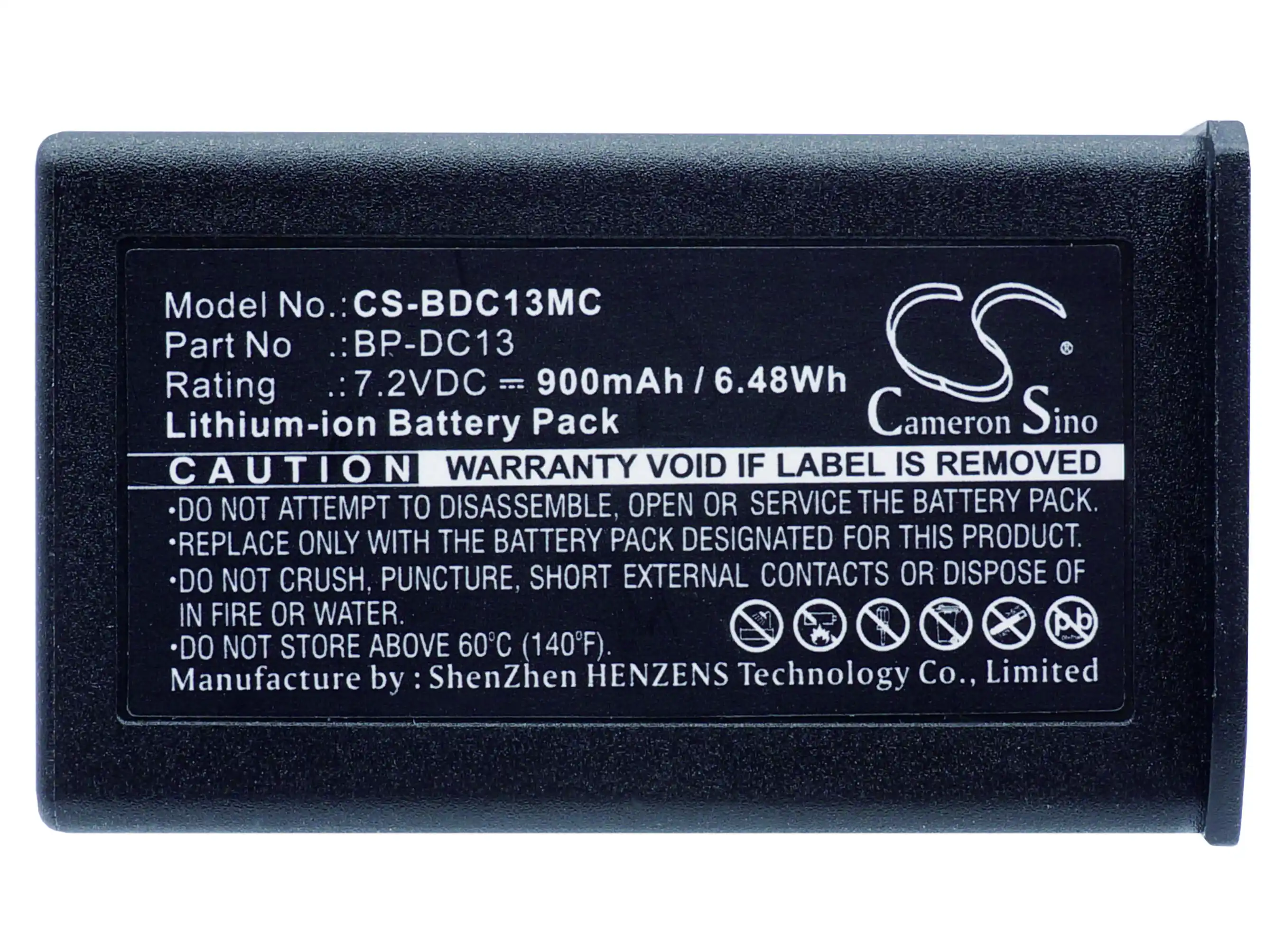 CS Replacement Battery for Leica,Leica T,T Digital Camera,Silver 19800,T (Typ 701),TL,TL2 PN:BP-DC13 900mAh / 6.48Wh