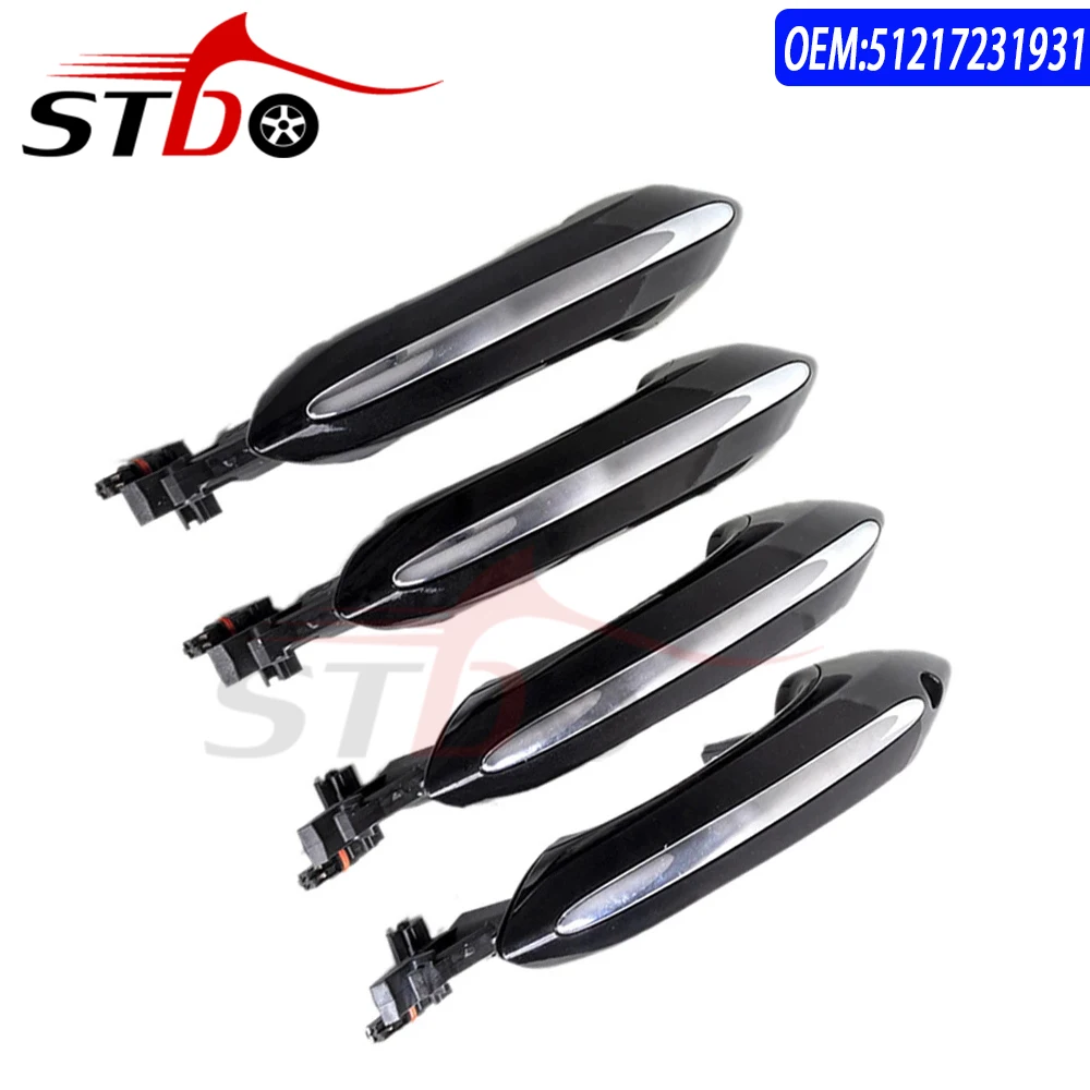 New Black Outer Outside Exterior Comfort Access Induction Door Handle Set For BMW 5 7 Series F07 F10 F11 F06 F12 F13 F01 F02