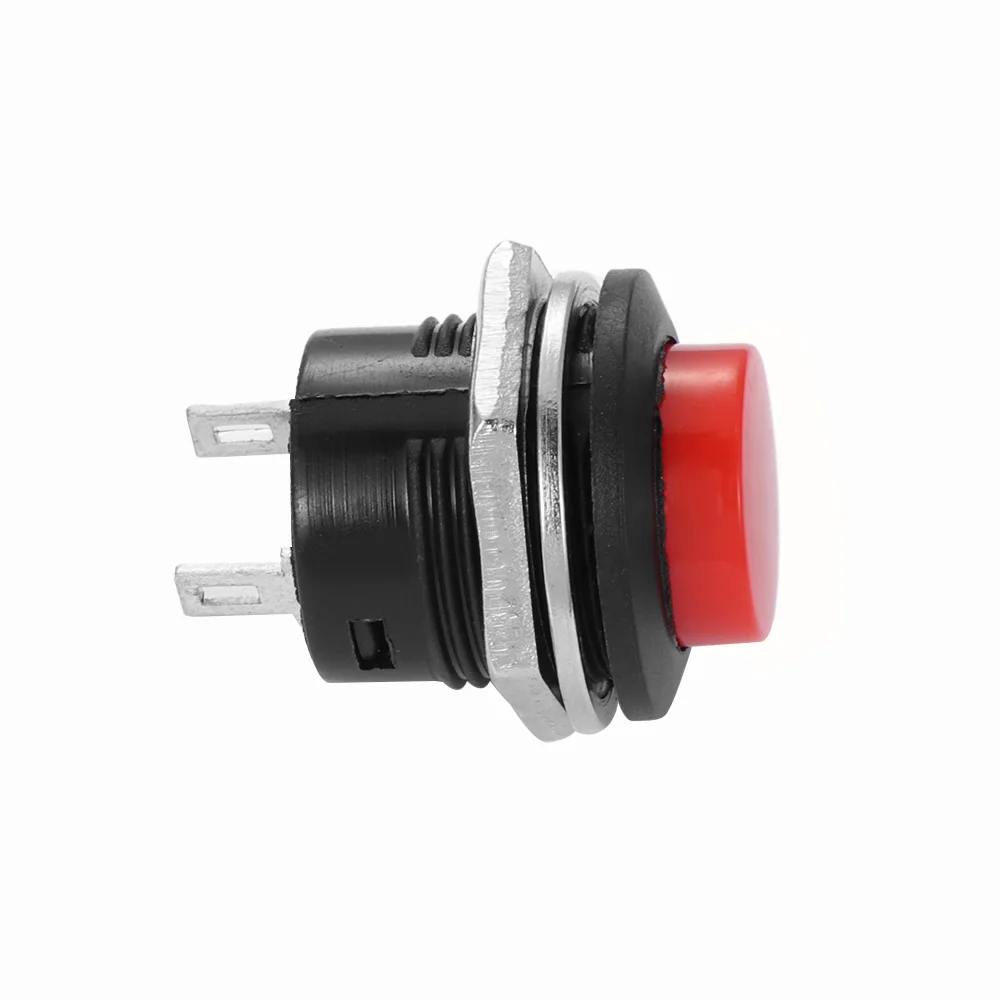 1Pc Car Start Momentary Switch Colorful 16mm Horn Switchs ON/OF Push Button Useful Durable Boat Car Auto Accessories 6Colors