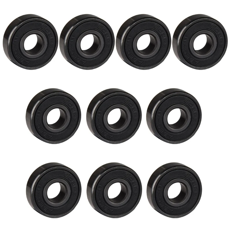 16FB Low-noise Bearings Skate Bearings 608RS Ball Bearings 8x22x7mm for Skateboard