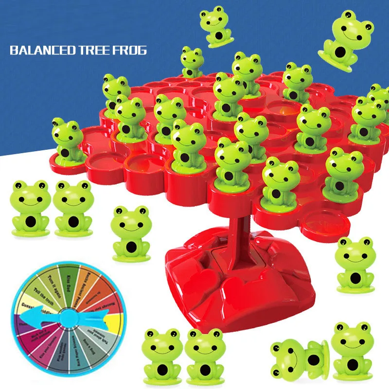 Fun Frog Balance Tree bambini giocattoli matematici Montessori bilanciamento gioco da tavolo interazione genitore-figlio tavolo equilibrio gioco