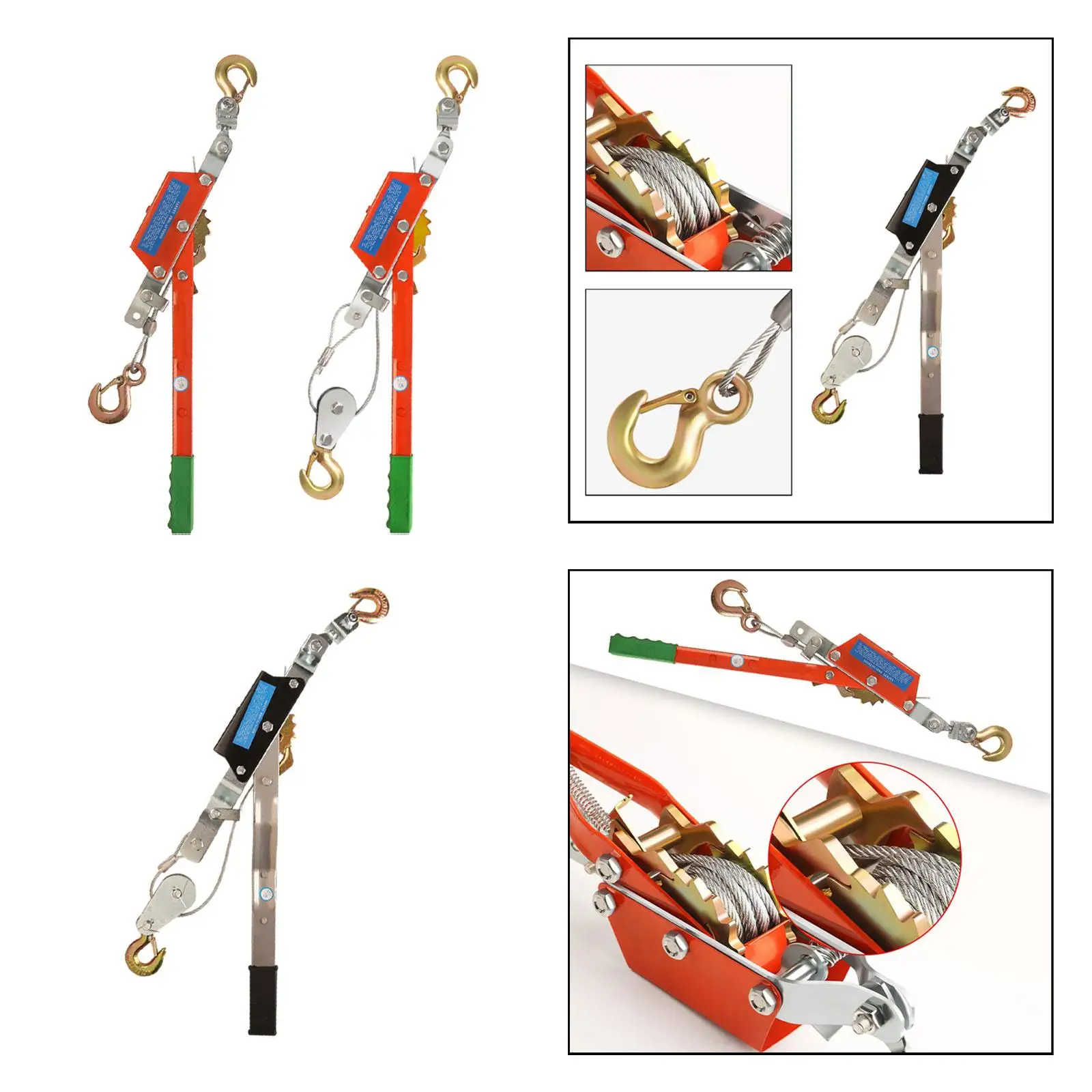 

Wire Tensioner Adjustable Wire Rope Tensioner Lightweight with Double Hooks Portable Tools Cable Tightener for Cable Railing