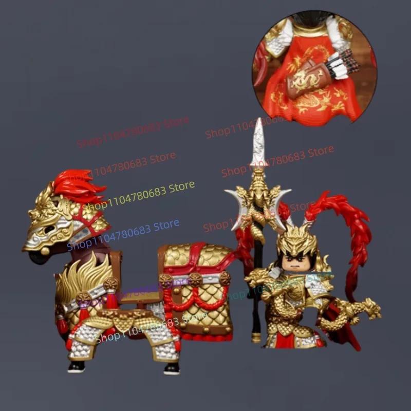 

MOC Building Blocks Minifigure Lu Bu Armor Weapons Assembled Accessories Puzzle Collection Ornaments Toys Holiday Gifts