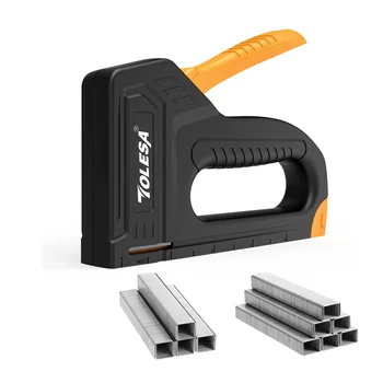 TOLESA 목재용 스테이플 건, 가정용 수동 스테이플러, 1200 스테이플, 실내 장식, 목공 도구