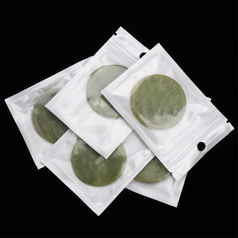 5 pcs Round Jade Stone Eyelash Extension Glue Adhesive Pallet Pad Stand Holder Makeup Tool