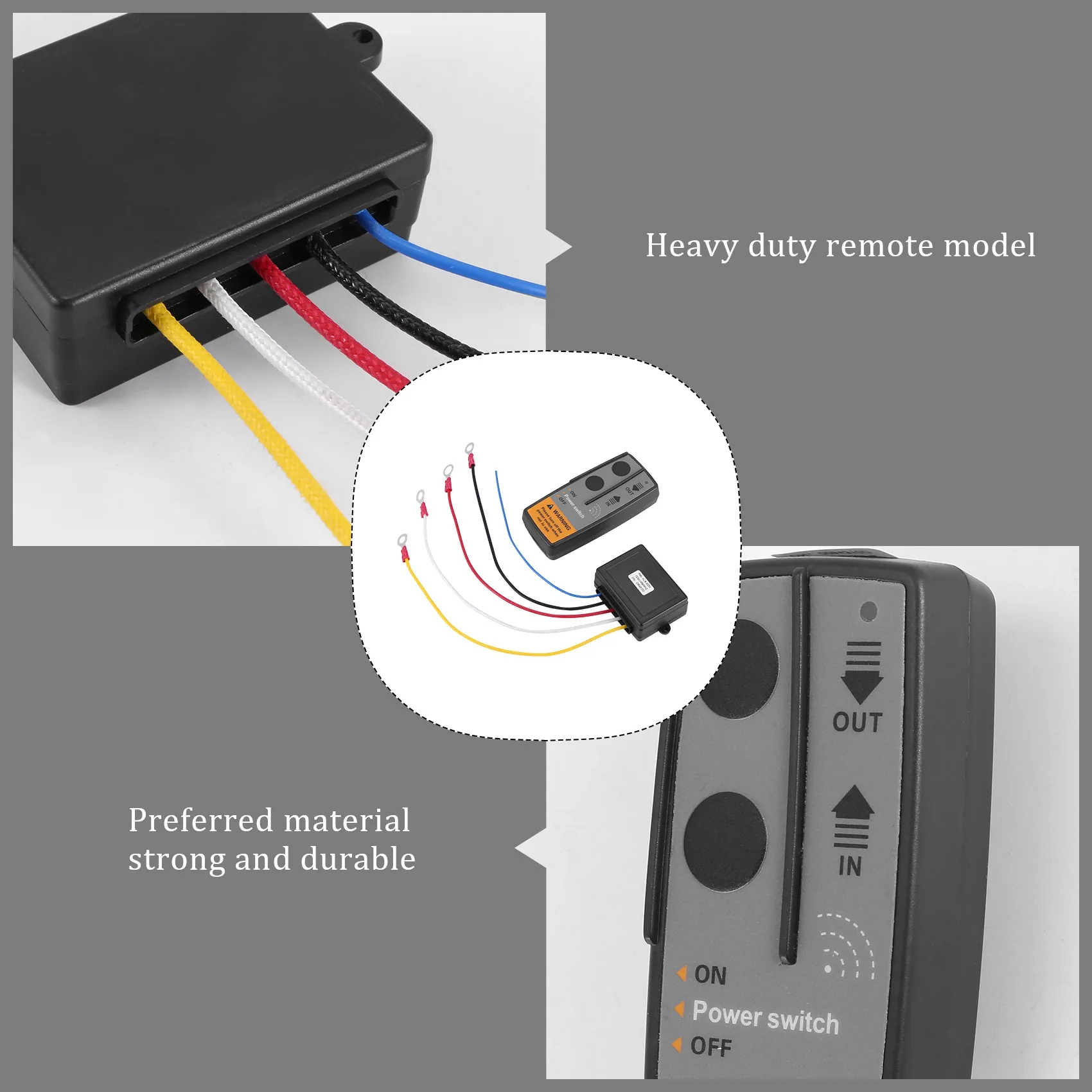 Ac29-12V ونش لاسلكي طقم التحكم عن بعد للهاتف للسيارة ATV SUV UTV Universal