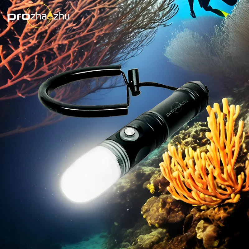 Super Bright Diving Strobe LED 4000 Lumen USB Charging 21700 Lithium-ion Scuba Dive Signal Diving Lights