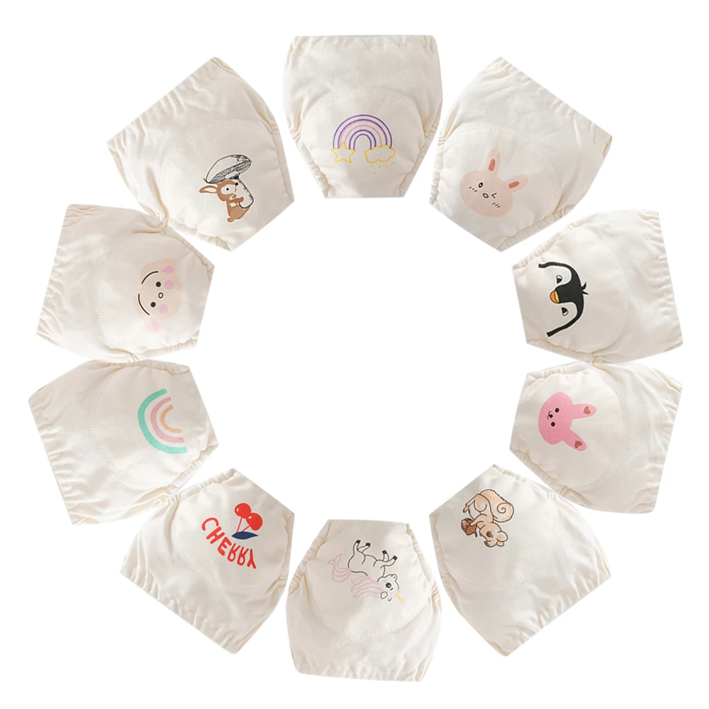 

Cotton Baby Training Pants for Kids Diaper Waterproof Underwear Infant Panties Washable Boys Girl Cloth Diapers Reusable Nappies