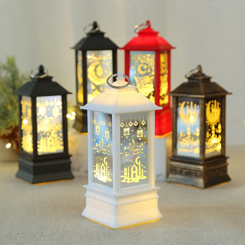 FULL-Eid Mubarak โคมไฟ LED เครื่องประดับ Ramadan โคมไฟ Nightlight แสงตกแต่งบ้านเทศกาลรอมฎอนของขวัญปาร์ตี้