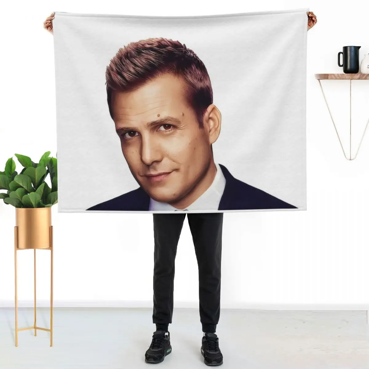 Harvey Specter - Suits Throw Blanket blankets ands Picnic Sofas Soft Plaid funny gift Shaggy Blankets